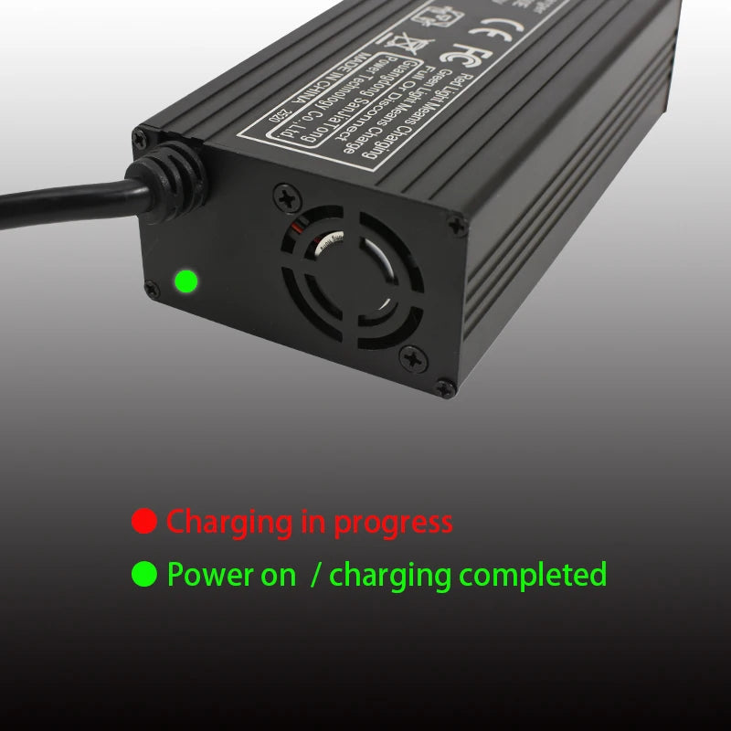 Chargeur de batterie lithium 16.8V 20A pour batterie lithium-ion 4S 14.8V – Charge rapide avec ventilateur, boîtier aluminium, 100-240V, connecteurs XT60 XT90 GX16